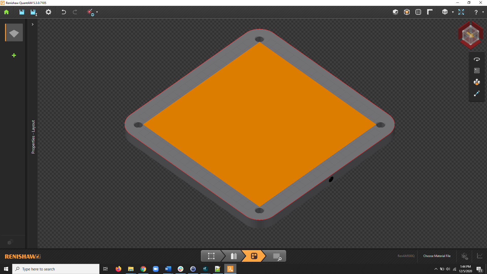 The bounding box representation of your slice stack.