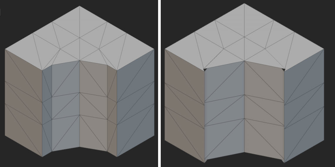 A comparison of using the Mesh from Implicit by DC block. The mesh on the left is in nTop 4.0 and the mesh on the right is in nTop 5.0.