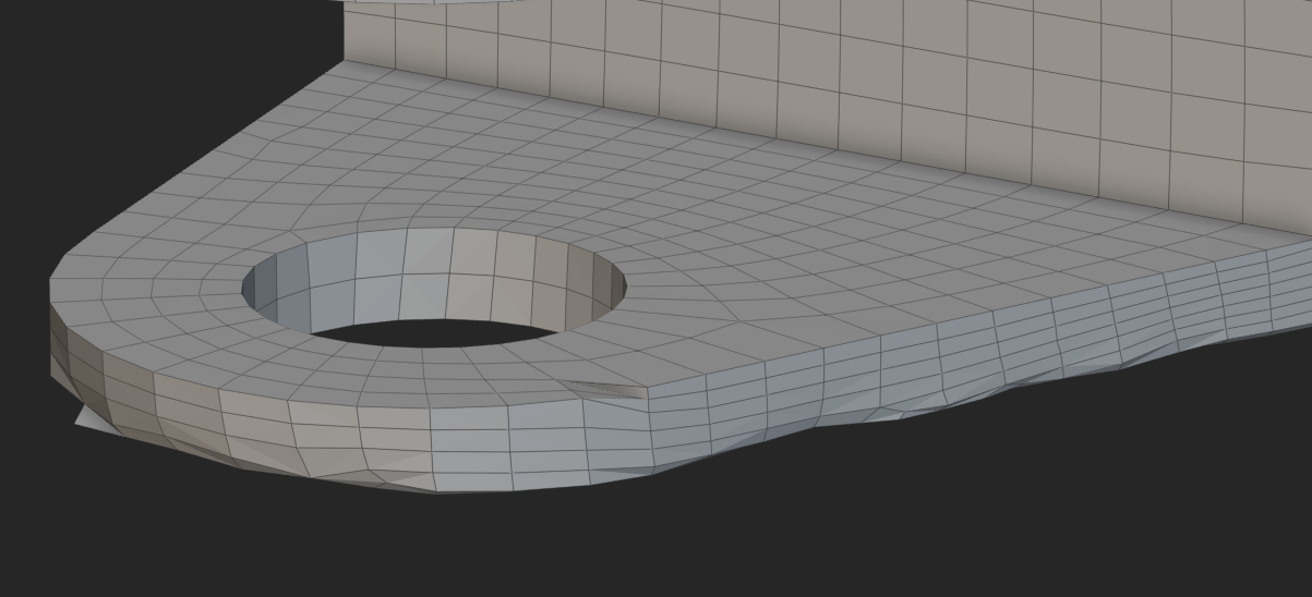 Quadrangulate Mesh on a bracket in nTop 5.5.