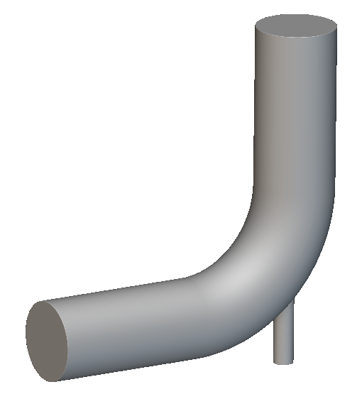 Pipe geometry that can be used for an nTop Fluids Flow Analysis