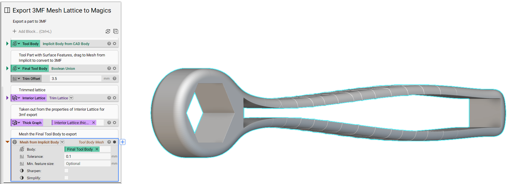 Mesh the exterior body.