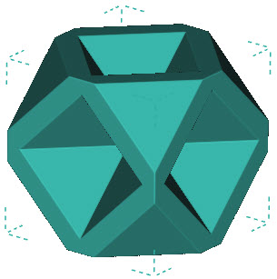 Face-Centered Cubic Foam unit cell