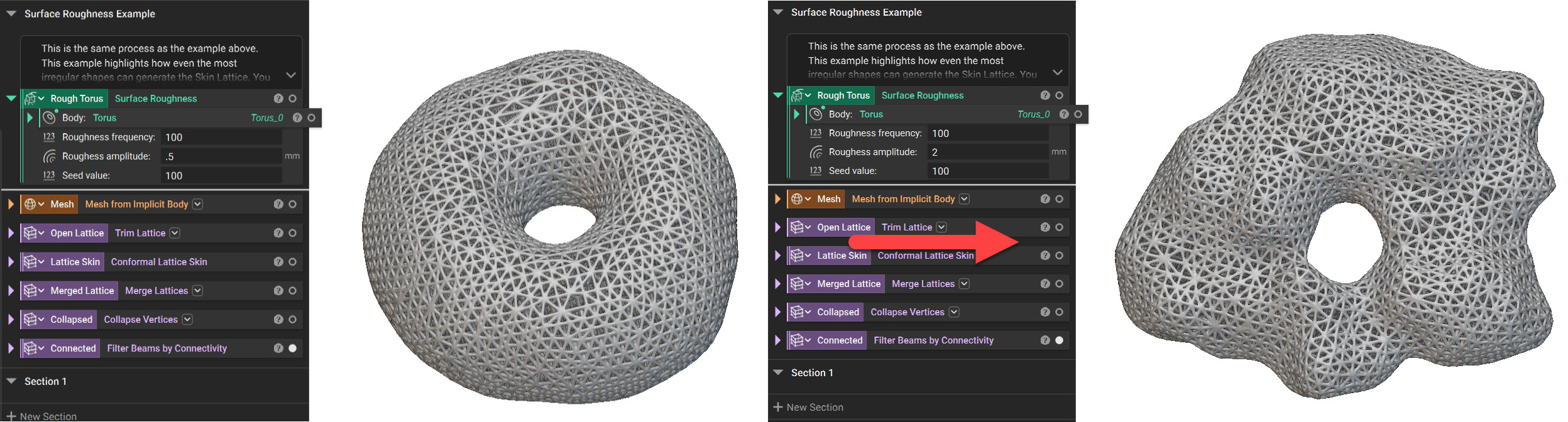 Another example of the Conformal Lattice Skin block.