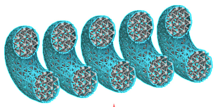 An example of a lattice created using the custom block Conformal Lattice Skin