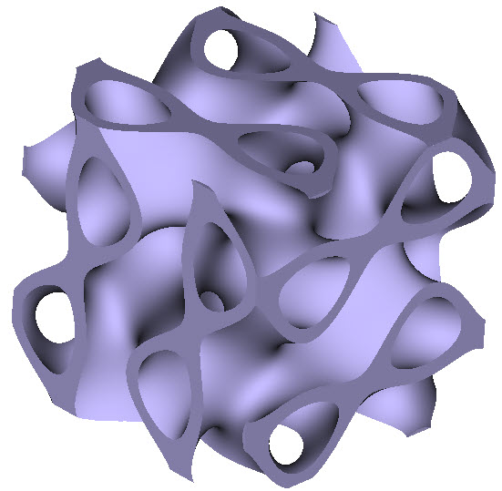 An implicit view of a split p unit cell