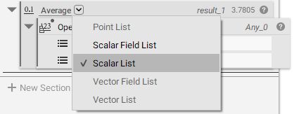 Change the Average block overload to scalar list.