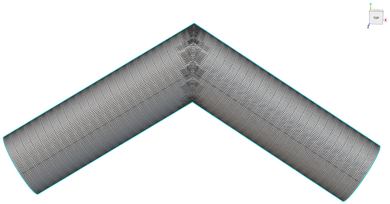 A meshed body containing extraordinary vertices