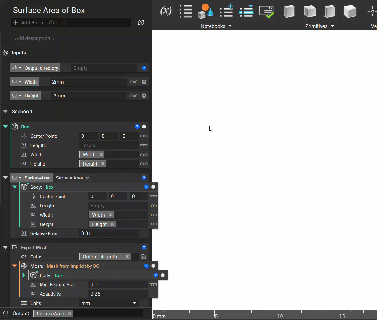 Creating an input to set up a file for nTop Automate.