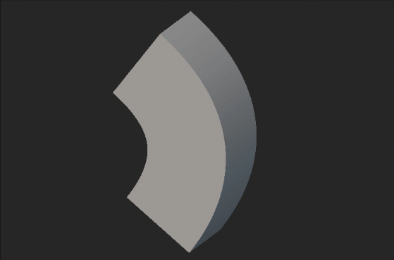 A gif showing how a Remap Constraint block is used to maintain a consistent profile along the yz plane when used in Topology Optimization.
