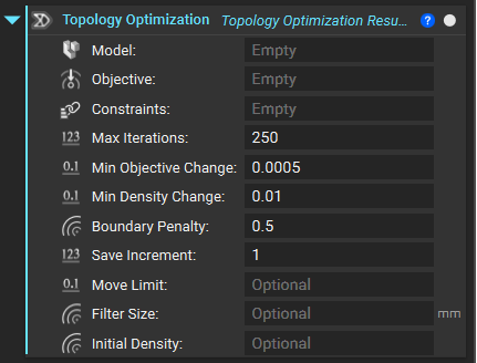 Topology Optimization block