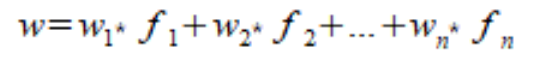 The equation for calculating the weights input of the Optimization Objective block