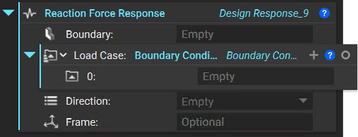 The Reaction Force Response block