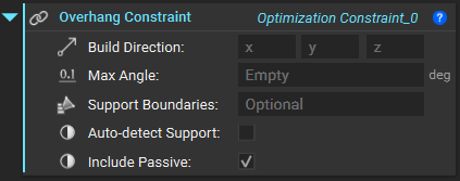 The Overhang Constraint block
