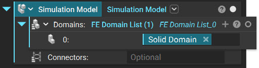 A Simulation Model created using the Solid Domain