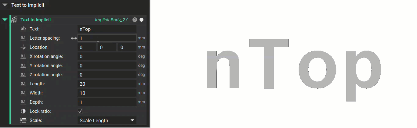 A demonstration of how the Text to Implicit custom block works.