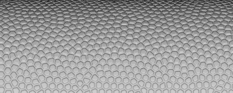 The Voronoi Surface texture created by subtracting the Voronoi Surface Lattice from the original Implicit Body.