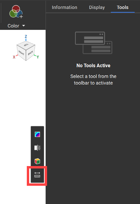 The measure icon highlighted in the nTop user interface.
