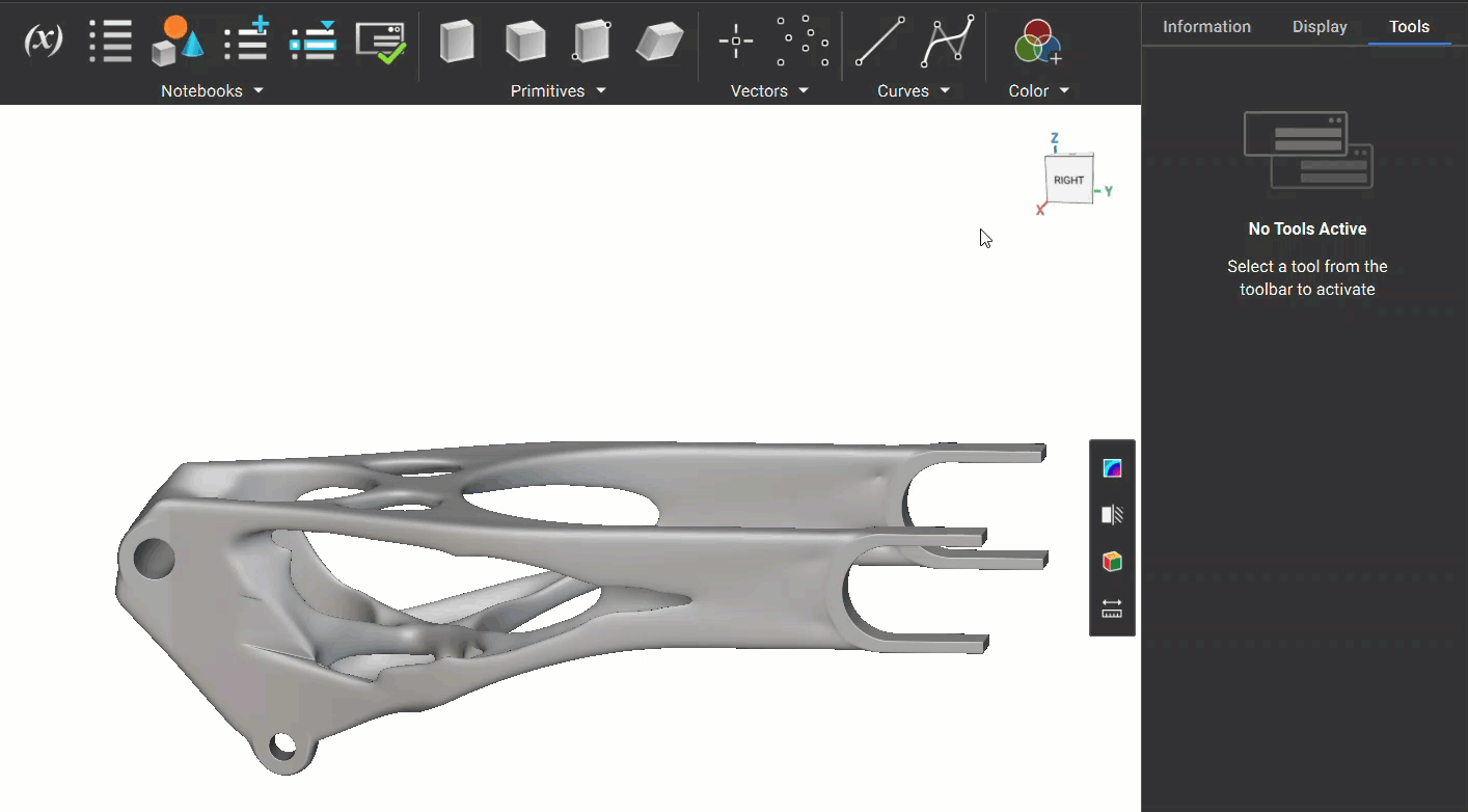 A gif demonstrating how to use the measure tool.