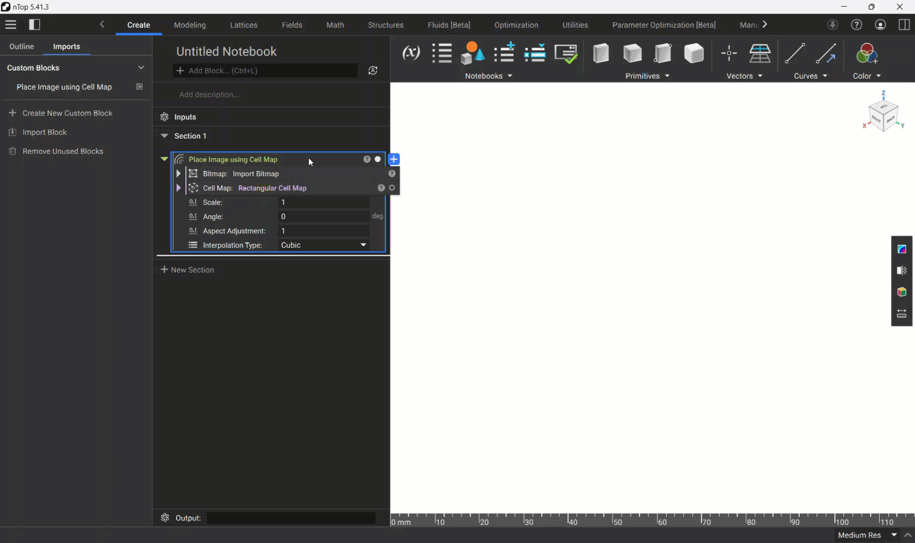 A gif showing how to modify a custom block that is nested within a custom block.