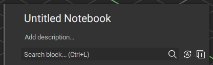 New notebooks will automatically have the title untitled notebook.