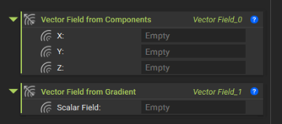 Vector Field blocks after nTop 5.23 have green text, the same as Scalar Field blocks.