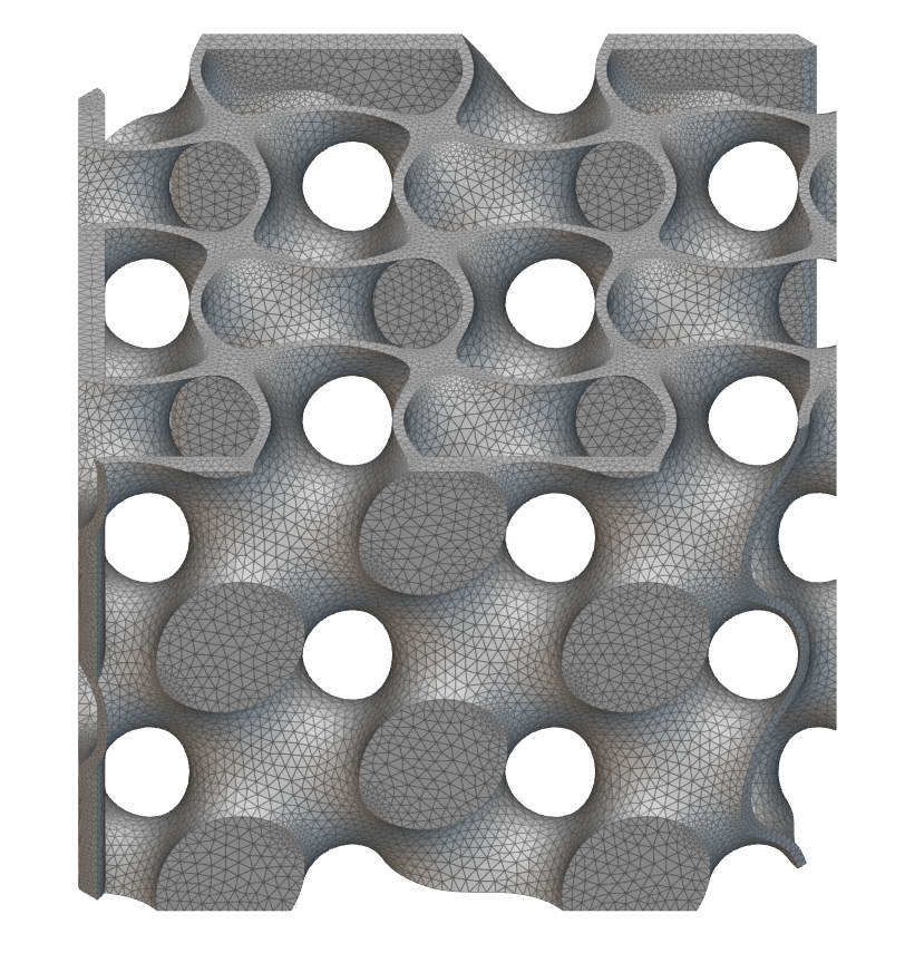 An example mesh generated using the Remesh Surface block.