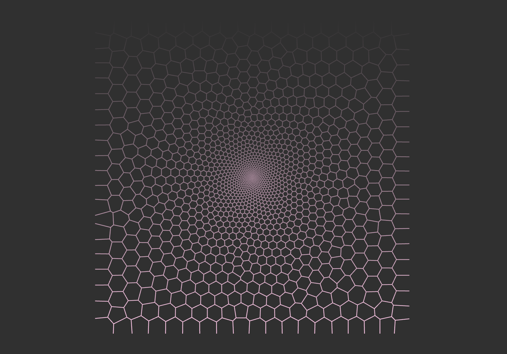 A voronoi lattice structure.