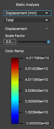 The simulation hud that appears when analyzing results.