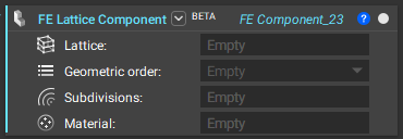 The FE Lattice Component block