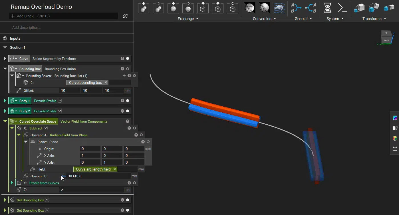 An example of using the new overload for the Remap Field block.