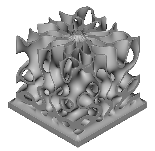 Before nTop 3.26, a gyroid example. The lighting is poor.