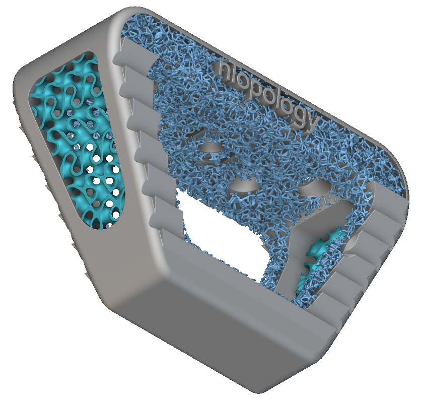 In nTop 3.26, the latticed bracket appears much cleaner with the new lighting and Ambient Occlusion visualization.