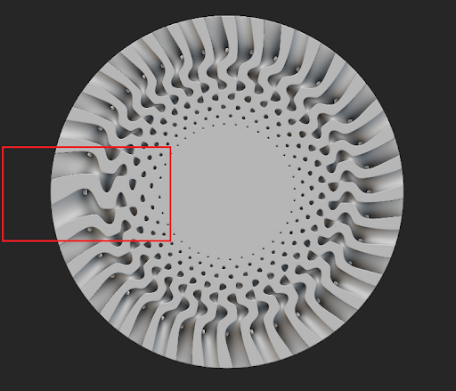 Incorrect ramping of a cylindrical cell map lattice before nTop 3.27.