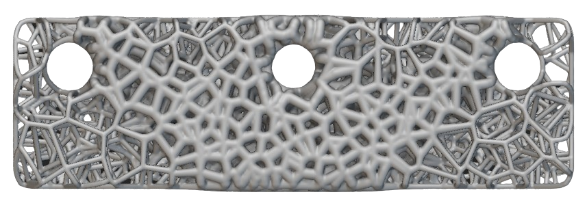 A Parametric Voronoi Component that has been Field Optimized in nTop 5.10.