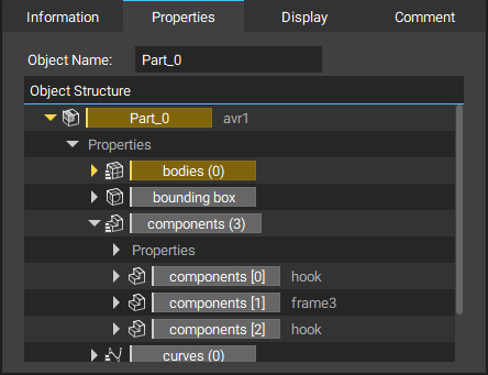 The properties panel of a CAD Assembly imported through Import Part 2.0 in nTopology 3.30