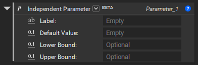 The Independent Parameter block