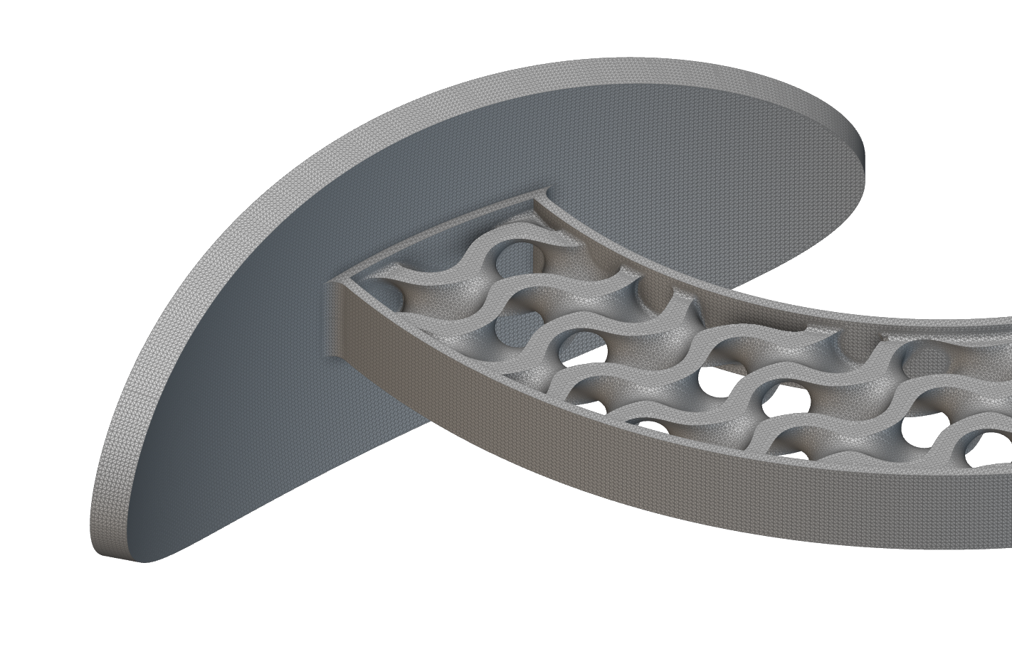 An example of a mesh generated with the new Mesh from Implicit Body 2 block.