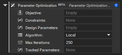 The Parameter Optimization block