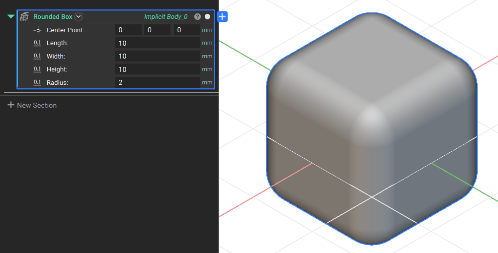 An example of the Rounded Box block.