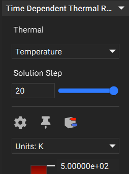 The Time Dependent Thermal Results HUD before nTop 4.2.